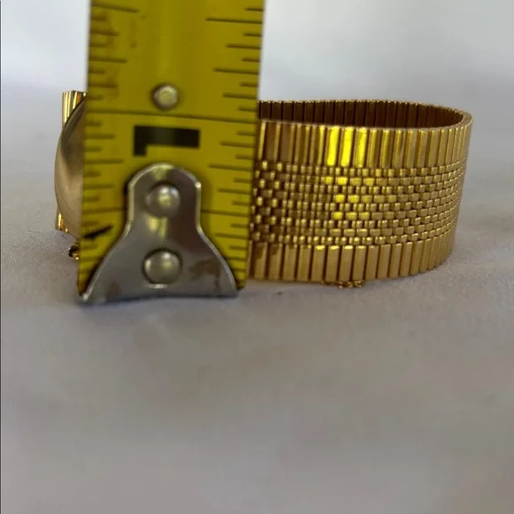 VINTAGE RARE NAPIER MEN’s GOLD TONE BRACELET WITH SAFETY CHAIN - Picture 7 of 10